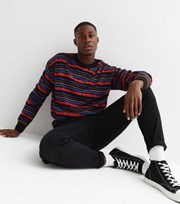 New Look Black Fair Isle Relaxed Fit Jumper